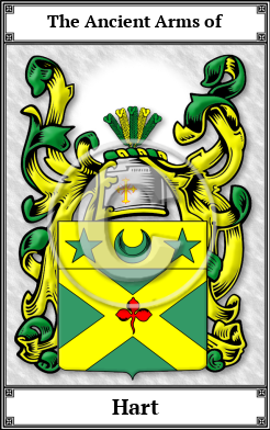 Hart Family Crest Download (JPG)  Book Plated - 150 DPI