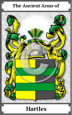 Hartles Family Crest Download (JPG)  Book Plated - 150 DPI