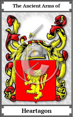 Heartagon Family Crest Download (JPG) Book Plated - 600 DPI
