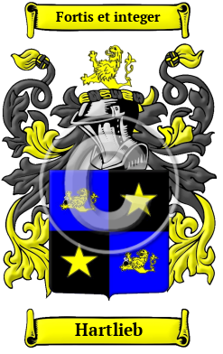 Hartlieb Family Crest/Coat of Arms