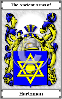 Hartzman Family Crest Download (JPG)  Book Plated - 150 DPI