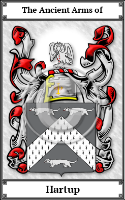 Hartup Family Crest Download (JPG)  Book Plated - 150 DPI