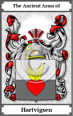 Hartvigsen Family Crest Download (JPG)  Book Plated - 150 DPI