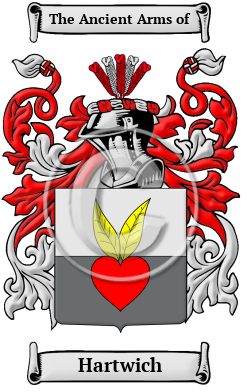 Hartwich Family Crest Download (jpg) Heritage Series - 150 DPI