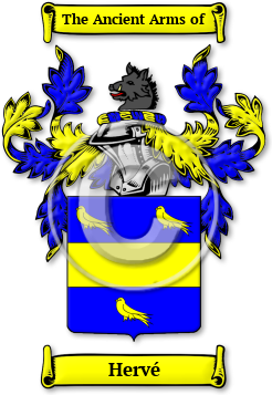 Hervé Family Crest Download (jpg) Legacy Series - 150 DPI