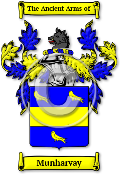 Munharvay Family Crest Download (jpg) Legacy Series - 150 DPI