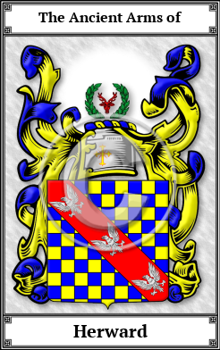 Herward Family Crest Download (JPG)  Book Plated - 150 DPI