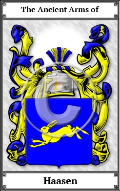 Haasen Family Crest Download (JPG)  Book Plated - 150 DPI