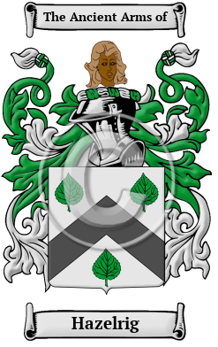 Hazelrig Family Crest/Coat of Arms