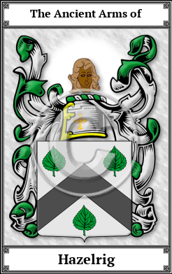 Hazelrig Family Crest Download (JPG)  Book Plated - 150 DPI