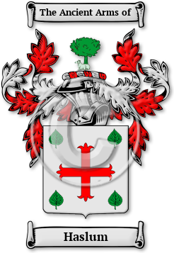 Haslum Family Crest Download (jpg) Legacy Series - 150 DPI