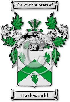 Haslewould Family Crest Download (jpg) Legacy Series - 150 DPI