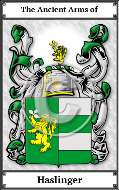 Haslinger Family Crest Download (JPG)  Book Plated - 150 DPI