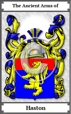 Haston Family Crest Download (JPG)  Book Plated - 150 DPI