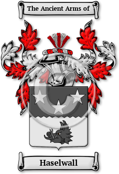 Haselwall Family Crest Download (jpg) Legacy Series - 150 DPI