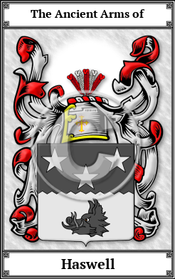 Haswell Family Crest Download (JPG)  Book Plated - 150 DPI