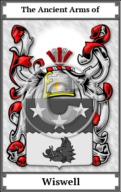 Wiswell Family Crest Download (JPG)  Book Plated - 150 DPI