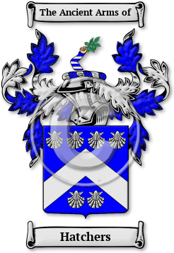 Hatchers Family Crest Download (jpg) Legacy Series - 150 DPI