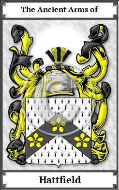 Hattfield Family Crest Download (JPG)  Book Plated - 150 DPI