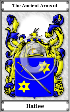 Hatlee Family Crest Download (JPG)  Book Plated - 150 DPI