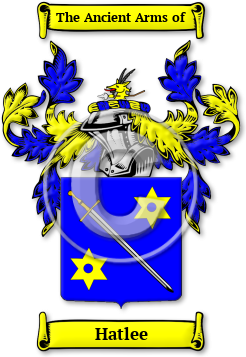 Hatlee Family Crest Download (jpg) Legacy Series - 150 DPI