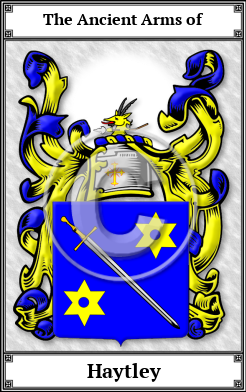 Haytley Family Crest Download (JPG)  Book Plated - 150 DPI