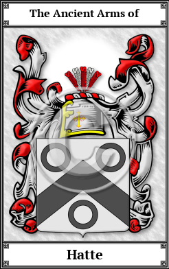 Hatte Family Crest Download (JPG)  Book Plated - 150 DPI