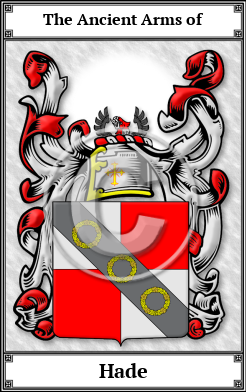 Hade Family Crest Download (JPG) Book Plated - 600 DPI