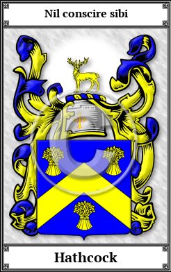 Hathcock Family Crest Download (JPG) Book Plated - 600 DPI