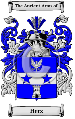 Herz Family Crest Download (JPG) Heritage Series - 600 DPI