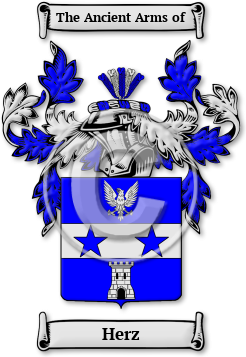 Herz Family Crest Download (jpg) Legacy Series - 150 DPI