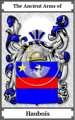 Haubois Family Crest Download (JPG)  Book Plated - 150 DPI