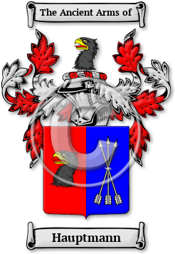 Hauptmann Family Crest Download (jpg) Legacy Series - 150 DPI