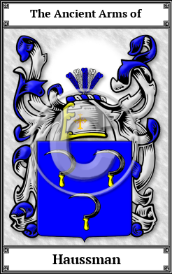 Haussman Family Crest Download (JPG)  Book Plated - 150 DPI