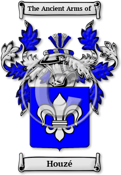 Houzé Family Crest Download (jpg) Legacy Series - 150 DPI