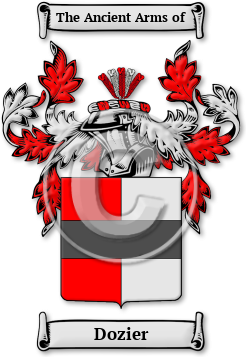 Dozier Family Crest Download (jpg) Legacy Series - 150 DPI