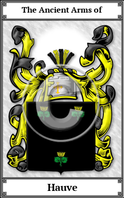 Hauve Family Crest Download (JPG)  Book Plated - 150 DPI