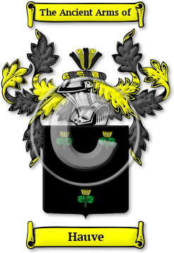 Hauve Family Crest Download (jpg) Legacy Series - 150 DPI