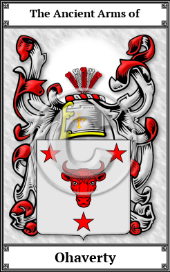 Ohaverty Family Crest Download (JPG) Book Plated - 600 DPI