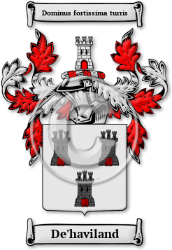 De'haviland Family Crest Download (jpg) Legacy Series - 150 DPI
