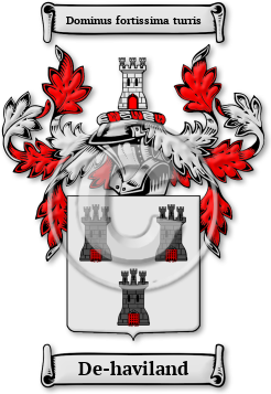 De-haviland Family Crest Download (jpg) Legacy Series - 150 DPI