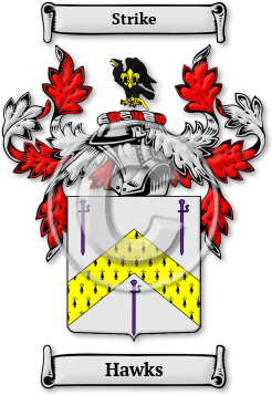 Hawks Family Crest Download (jpg) Legacy Series - 150 DPI