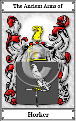 Horker Family Crest Download (JPG)  Book Plated - 150 DPI