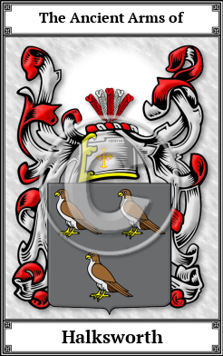 Halksworth Family Crest Download (JPG) Book Plated - 600 DPI