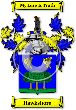 Hawkshore Family Crest Download (jpg) Legacy Series - 150 DPI