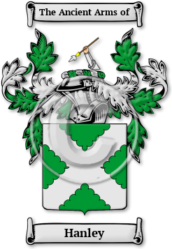Hanley Family Crest Download (jpg) Legacy Series - 150 DPI
