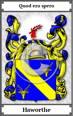 Haworthe Family Crest Download (JPG)  Book Plated - 150 DPI