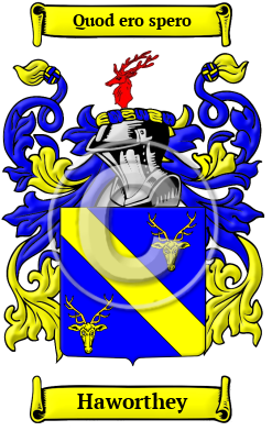 Haworthey Family Crest/Coat of Arms