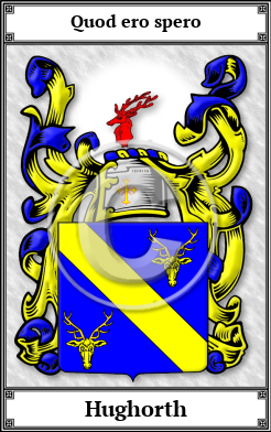 Hughorth Family Crest Download (JPG) Book Plated - 600 DPI