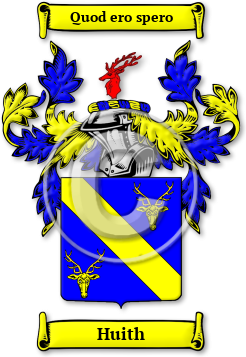 Huith Family Crest Download (jpg) Legacy Series - 150 DPI